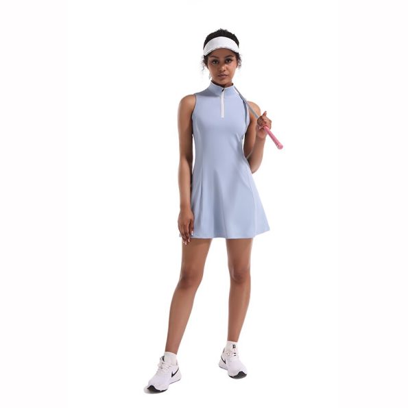 CUGOAO-Fashion-2pcs-Golf-Dress-Set-with-Shorts-for-Women-Solid-Sleeveless-Badminton-Tennis-Dresses-Outdoor-1