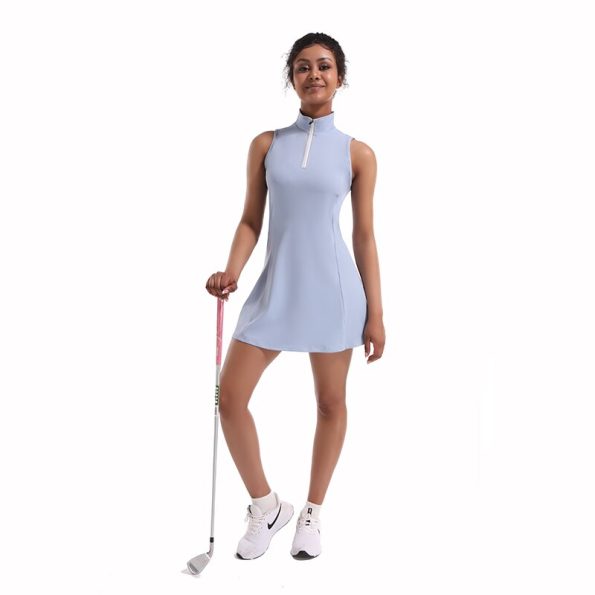 CUGOAO-Fashion-2pcs-Golf-Dress-Set-with-Shorts-for-Women-Solid-Sleeveless-Badminton-Tennis-Dresses-Outdoor-3