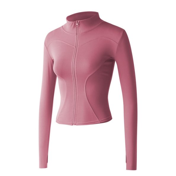 Long-Sleeve-Sports-Jacket-Women-Zip-Fitness-Yoga-Shirt-Winter-Warm-Gym-Top-Activewear-Running-Coats-3