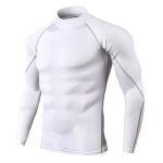 Men-Bodybuilding-Sport-T-shirt-Compression-Running-Shirt-Quick-Dry-Gym-T-Shirt-Stand-Collar-Tight